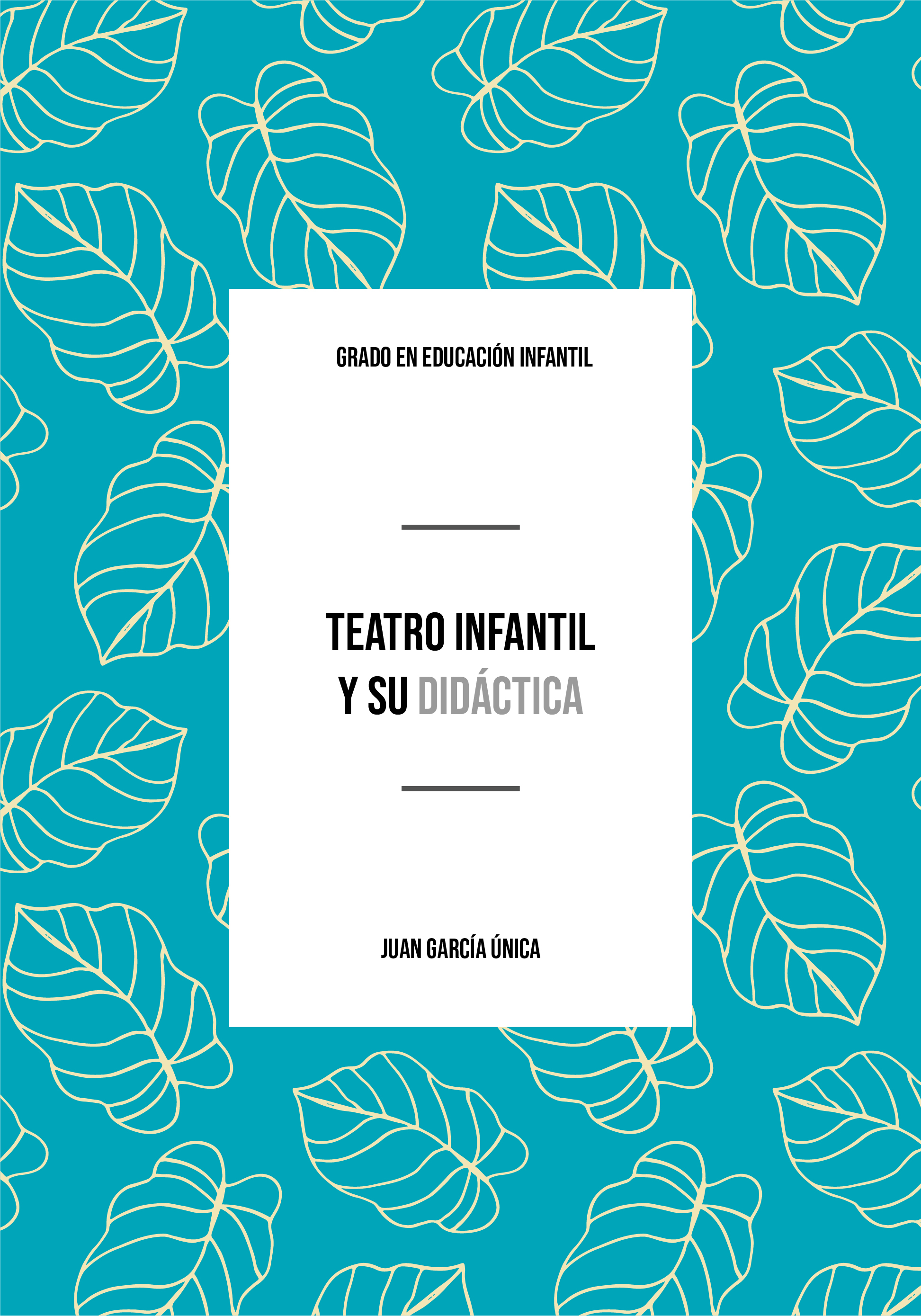 Portada del manual de Teatro Infantil y su Didáctica